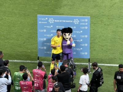 رونالدو يحصد جائزة رجل مباراة النصر والنجمة