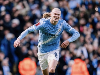 هالاند: قدمنا أداءً مذهلًا أمام الليفر وهدفنا التتويج بالكأس