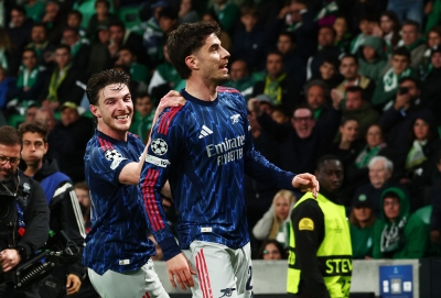 هدف قاتل يقود أرسنال للفوز على سبورتينج في دوري الأبطال