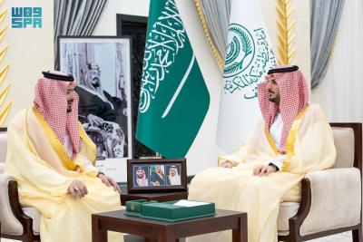 الأمير فواز بن سلطان يستقبل رئيس ميدان الهجن بالطائف
