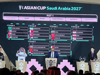 نتائج قرعة بطولة كأس آسيا السعودية 2027