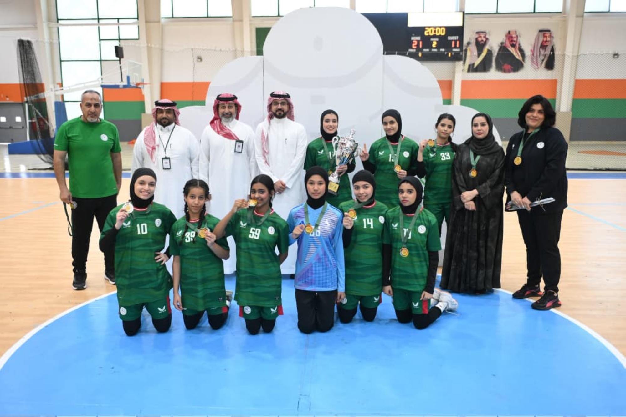 الاتفاق يتوج ببطولة المملكة النسائية للصغار والأشبال لكرة اليد
