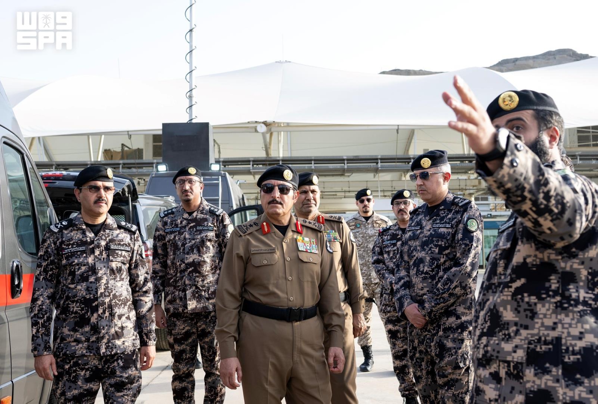 البسامي يقف على جاهزية القوات المشاركة في الحج