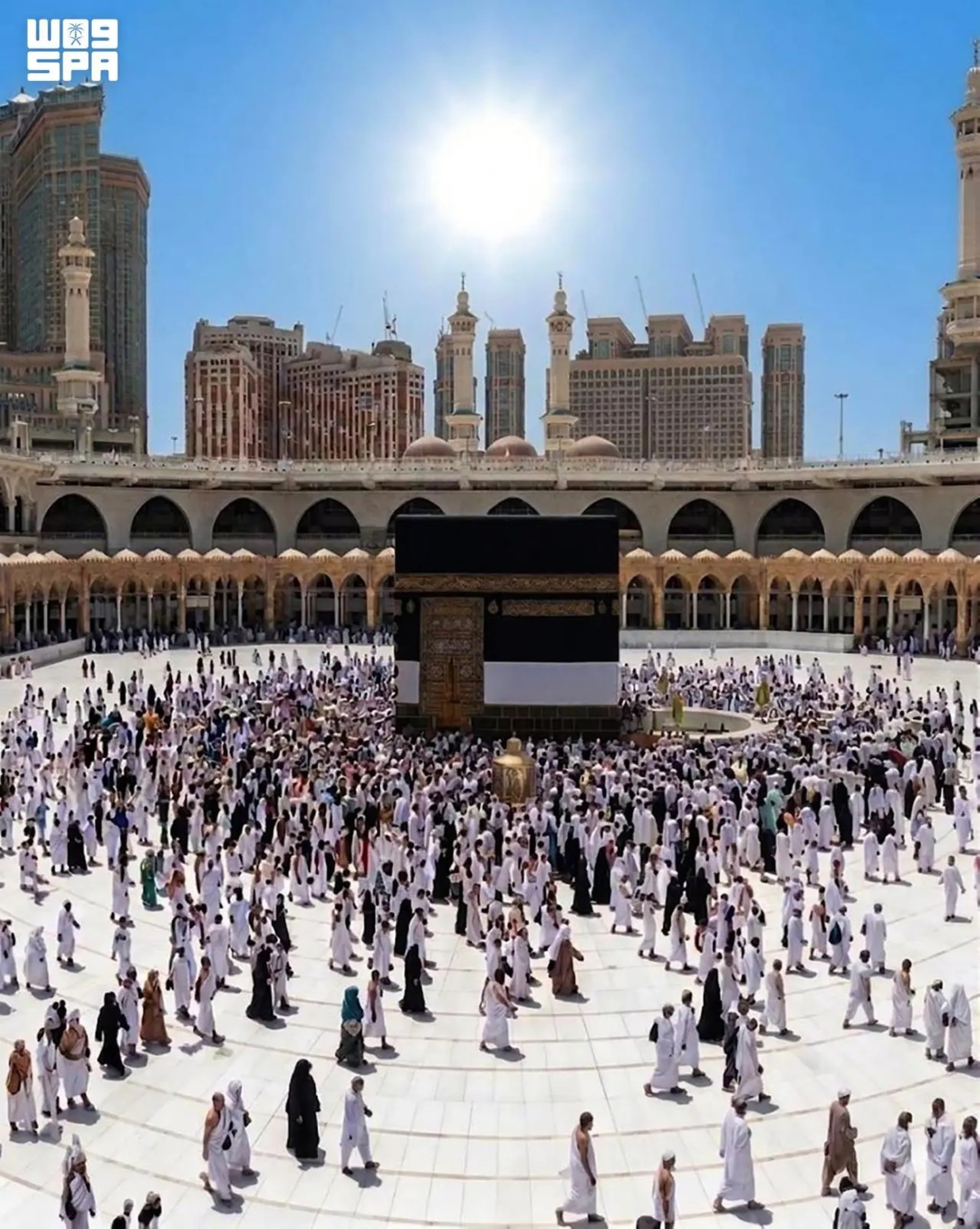 تعامد الشمس على الكعبة الخميس في ظاهرة نادرة