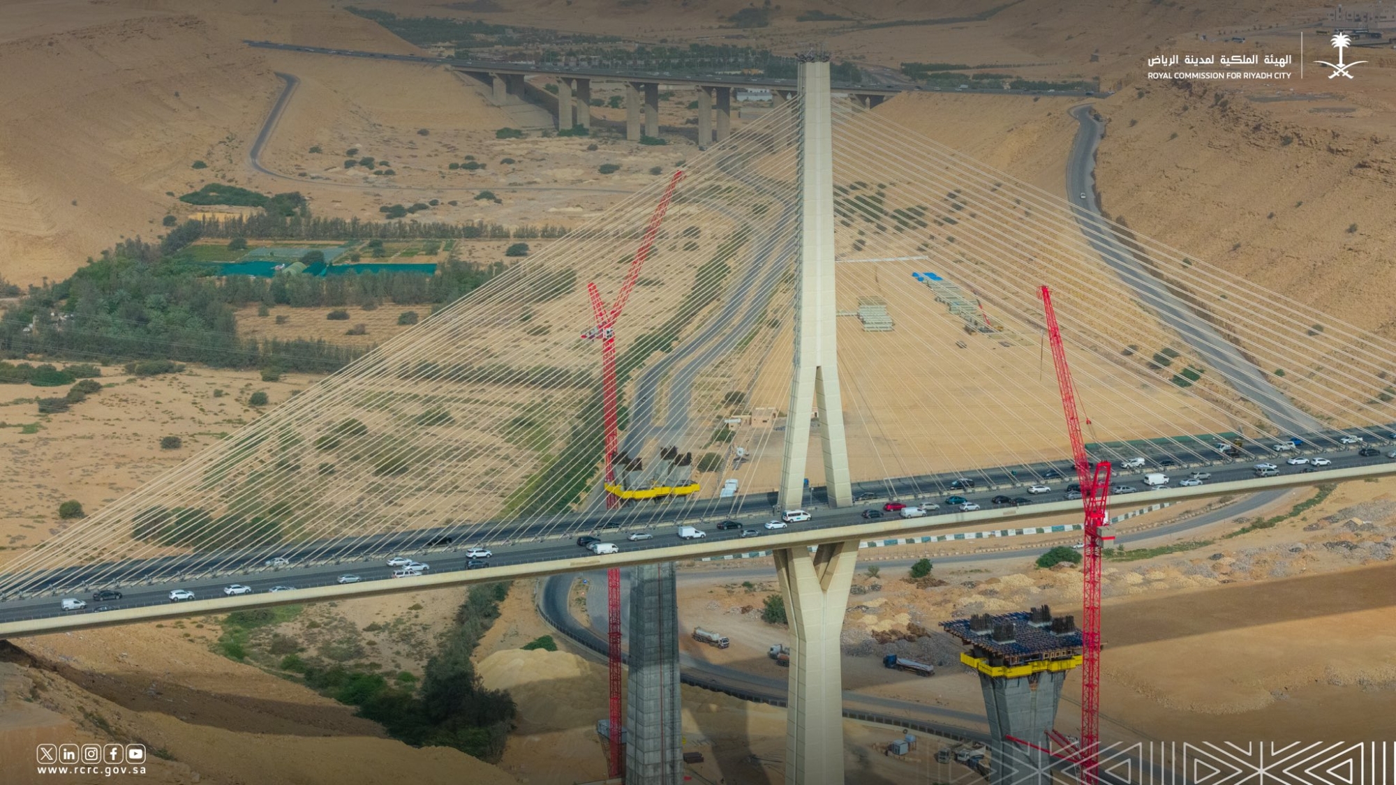 إنجاز 28% من مشروع الجسرين الموازيين للجسر المعلّق