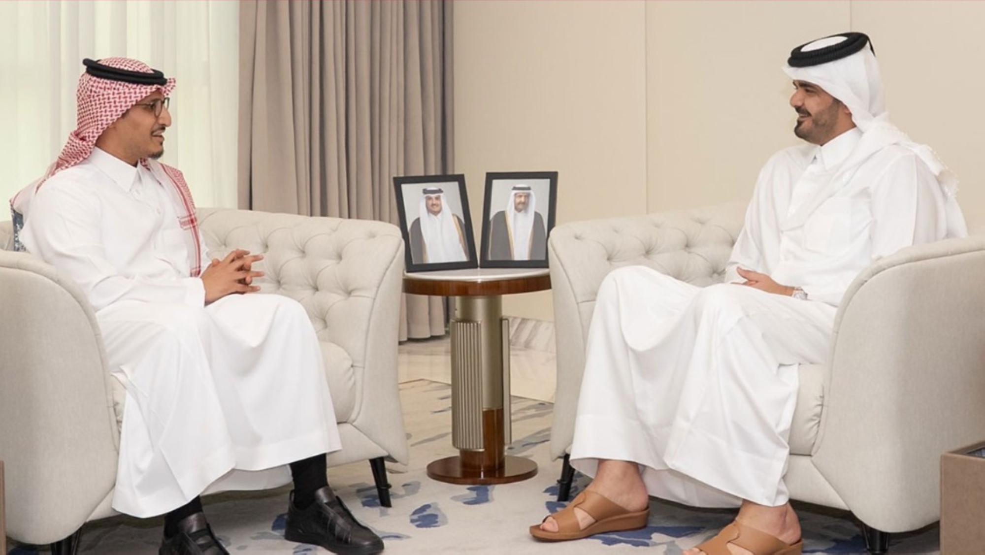 رئيس الأولمبية القطرية يستقبل سفير المملكة لدى قطر